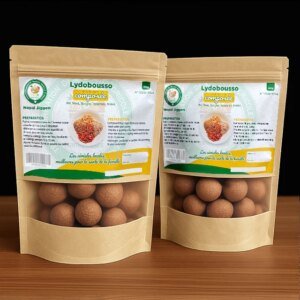 Custom Kraft Paper Zipper Stand up Pouch 1