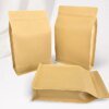 eco-friendly brown kraft paper stand up food pouch 2