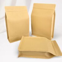eco-friendly brown kraft paper stand up food pouch 2