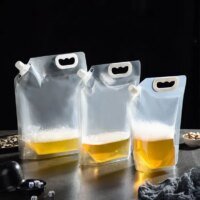 Reusable Leakproof Transparent Stand up Spout Pouch 4