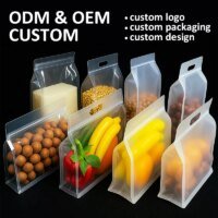 ziplock clear custom print stand up pouch 2