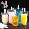Reusable Leakproof Transparent Stand up Spout Pouch 1