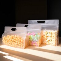 clear transparent matte poly ziplock pouch 5