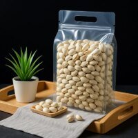 transparent moisture-proof reusable flat bottom zipper bag 2