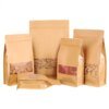 flat bottom kraft paper pouch 1