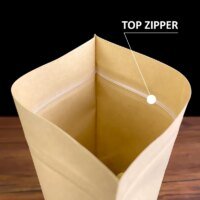waterproof kraft paper stand up pouch 6