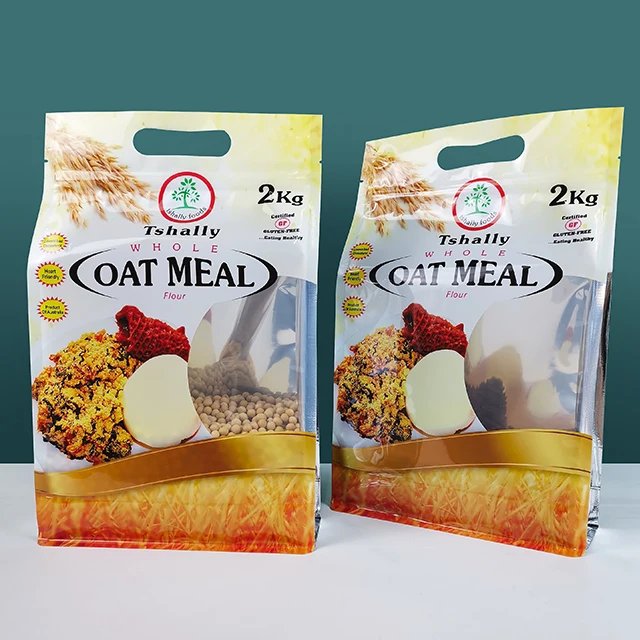 Custom printed flat bottom pouch for comparing pouch packaging formats