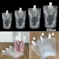 Reusable Leakproof Transparent Stand up Spout Pouch 2