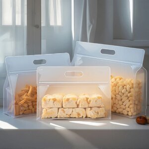 clear transparent matte poly ziplock pouch 1