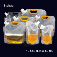 Reusable Leakproof Transparent Stand up Spout Pouch 3