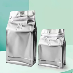 eight side seal square bottom zipper coffee tea packaging bag 1