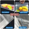 clear frosted self-sealing zipper bags 6
