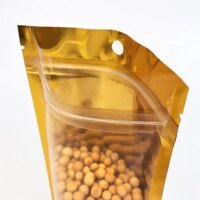 transparent golden ziplock snack pouches 4