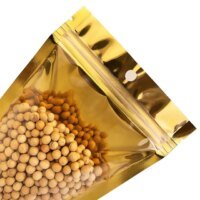 transparent golden ziplock snack pouches 5